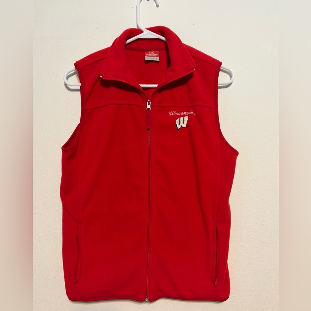 WI Badgers Fleece Vest